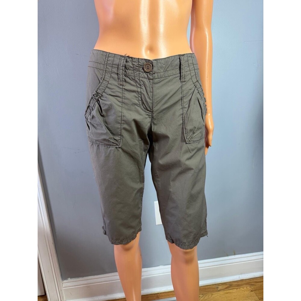 The Limited Womens Capri Pants Size 2 NWT Brown Drew Fit Cropped Casual Outdoor.